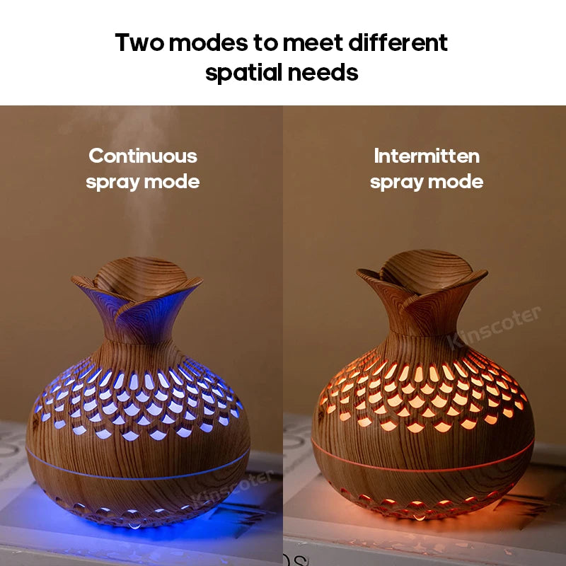 Bloom Mist Aroma Diffuser – Flower-Shaped Humidifier with Soothing Lights & Spray Modes