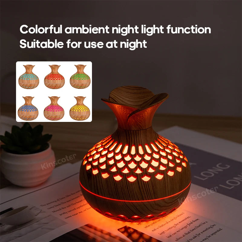 Bloom Mist Aroma Diffuser – Flower-Shaped Humidifier with Soothing Lights & Spray Modes