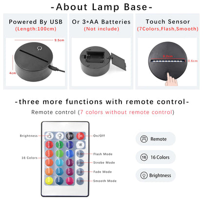 Personalized Glow Message Board – Color-Changing LED Acrylic Lamp for Home & Office