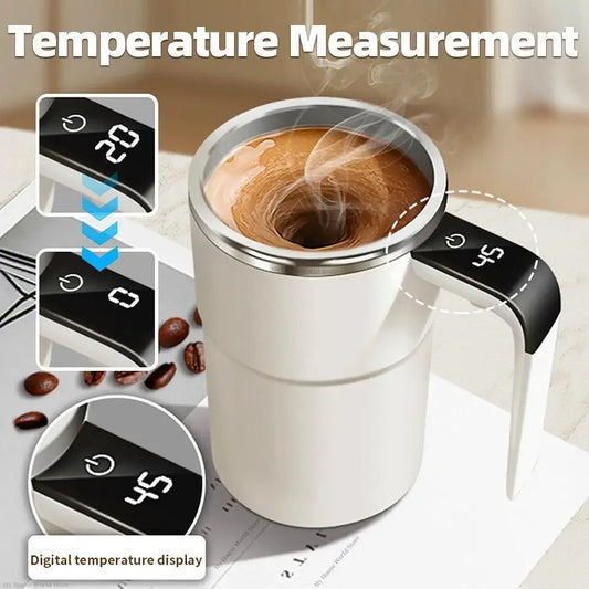 Automatic Self-Stirring Coffee Mug – USB Rechargeable Magnetic Mixer Cup for Coffee & Tea