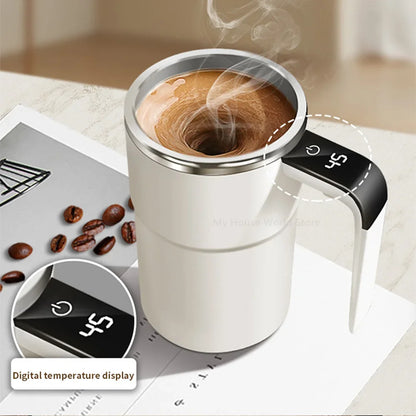Automatic Self-Stirring Coffee Mug – USB Rechargeable Magnetic Mixer Cup for Coffee & Tea