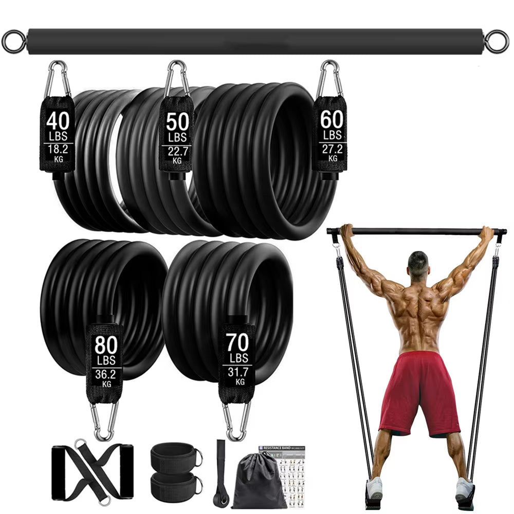 Elevate Your Fitness Routine with the 300Lb Resistance Elastic Band - Perfect for Home Workouts, Strength Training, and Comprehensive Fitness