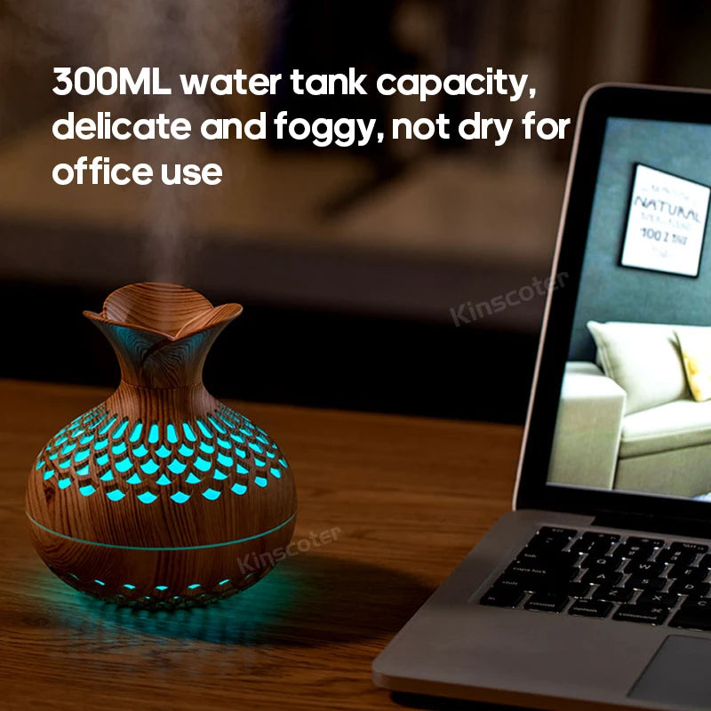 Bloom Mist Aroma Diffuser – Flower-Shaped Humidifier with Soothing Lights & Spray Modes